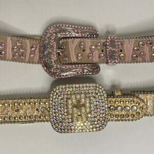 2 Rhinestone belts size large